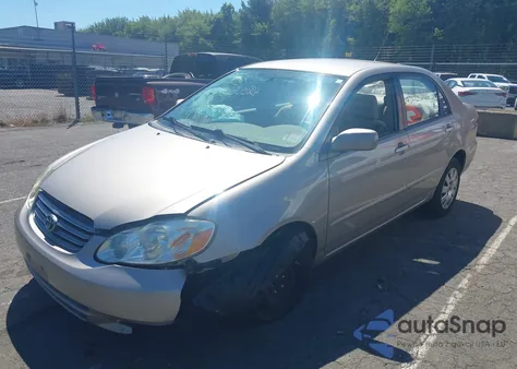 2003 Toyota Corolla Le из США, поврежденный, VIN 2T1BR32E23C110163